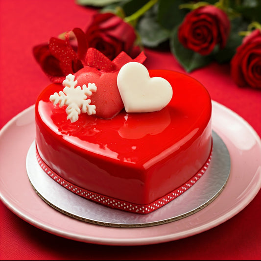 একটি নিখুঁত রেড ভেলভেট হার্ট কেক-a Perfect Red Velvet Heart Cake