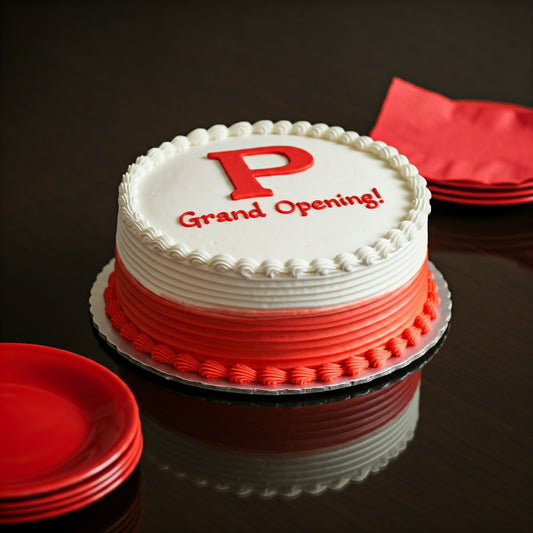 একটি ক্লাসিক গ্র্যান্ড ওপেনিং কেক-A Classic Grand Opening Cake