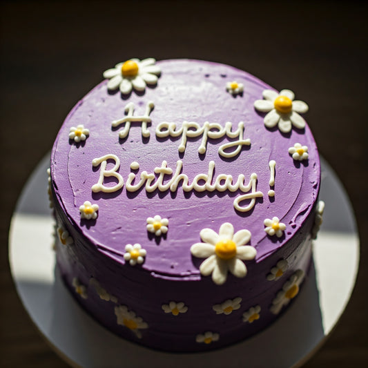 একটি লাভেন্ডার জন্মদিনের কেক -A Lavender Birthday Cake