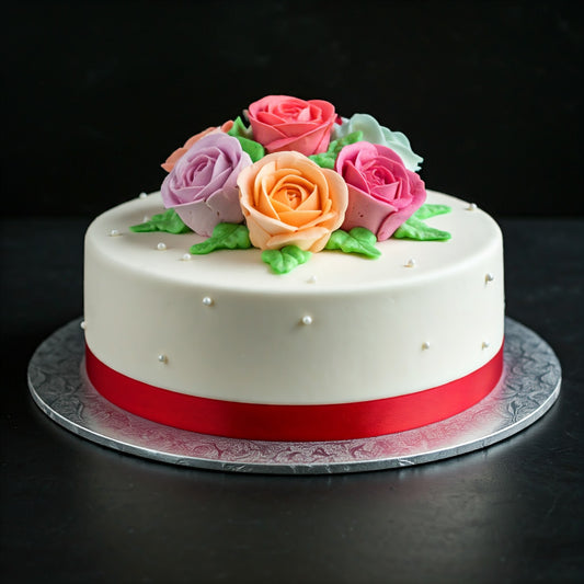 একটি ক্লাসিক গোলাপ কেক-A Classic Rose Cake